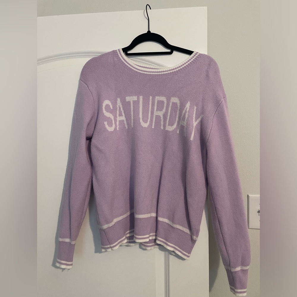 Saturday Purple Sweater